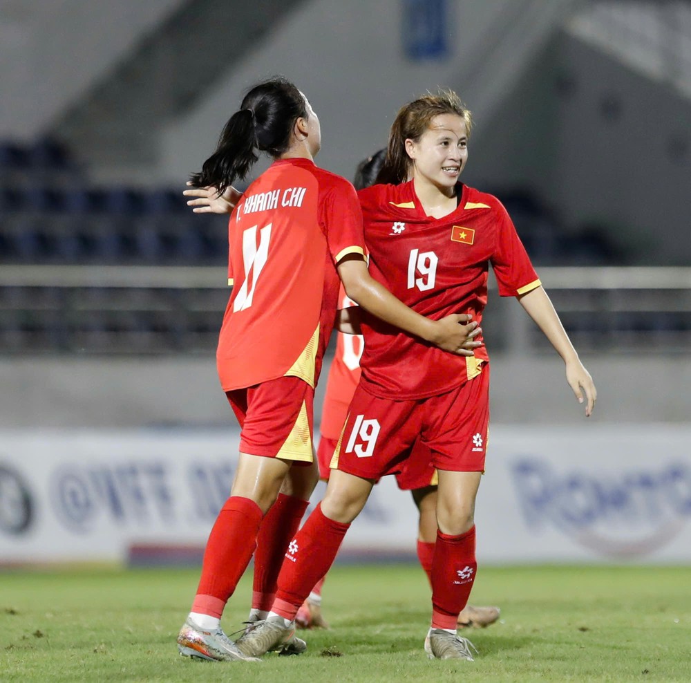 Thắng đối thủ cạnh tranh trực tiếp, U17 nữ Việt Nam giành quyền vào VCK U17 nữ châu Á - Ảnh 1.