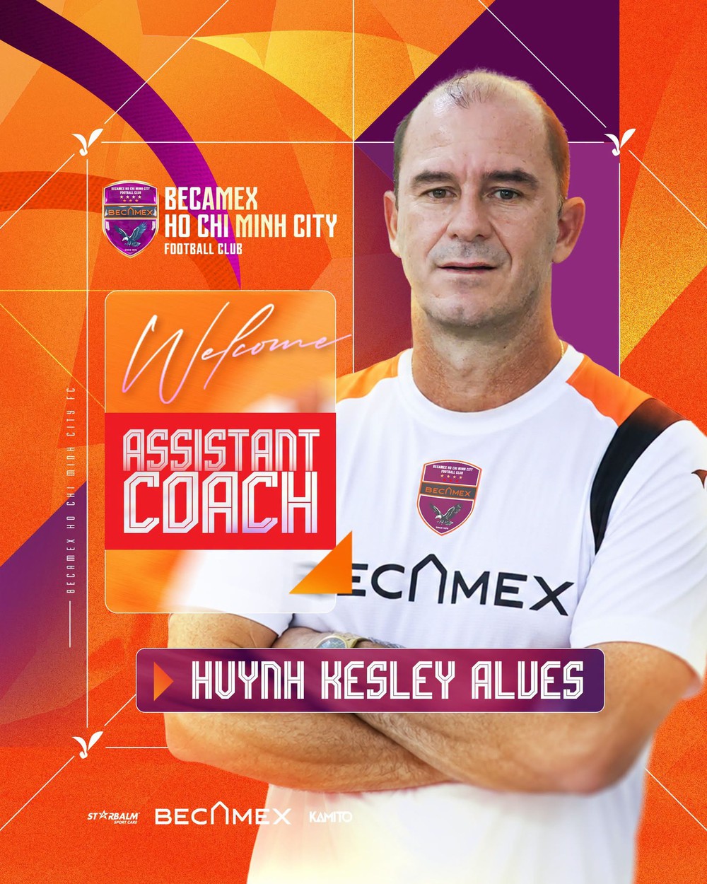 Cựu tiền đạo Huỳnh Kesley trở lại Becamex TP.HCM trong vai trò mới - Ảnh 1. Cựu tiền đạo Huỳnh Kesley trở lại Becamex TP.HCM trong vai trò mới - Ảnh 1.