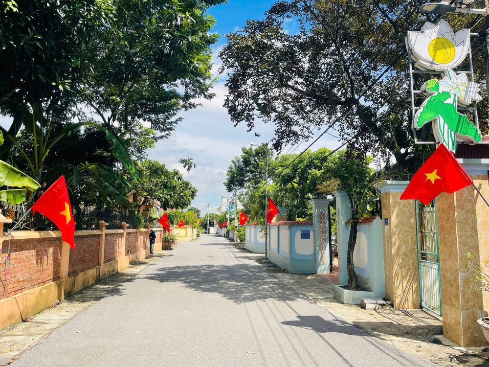 Điểm nhấn cho diện mạo nông thôn mới từ mô hình “Đường cờ Tổ quốc” - Ảnh 4. Điểm nhấn cho diện mạo nông thôn mới từ mô hình “Đường cờ Tổ quốc” - Ảnh 4.