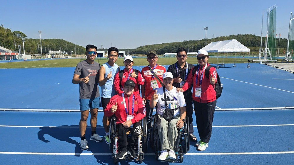 7 VĐV điền kinh Việt Nam bắt đầu hành trình tranh vé Paralympic 2028 tại Nhật Bản - Ảnh 1. 7 VĐV điền kinh Việt Nam bắt đầu hành trình tranh vé Paralympic 2028 tại Nhật Bản - Ảnh 1.