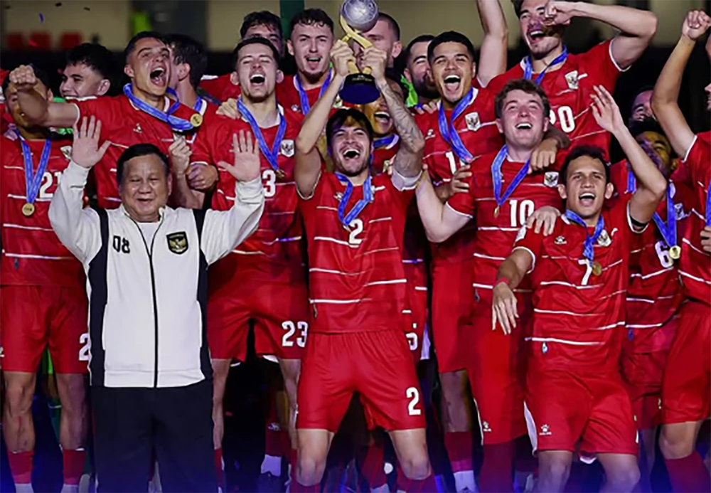 Sau khi vô địch FIFA ASEAN Cup, ĐT Indonesia thi đấu với đội bóng dự World Cup 2026 - Ảnh 1.