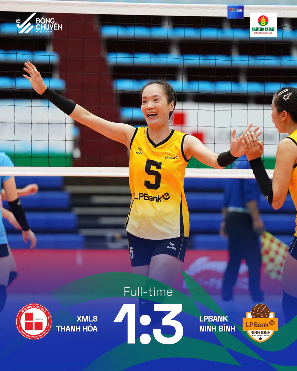XMLS Thanh Hóa 1-3 LPBank Ninh Bình (22-25; 15-25; 25-22; 23-25)