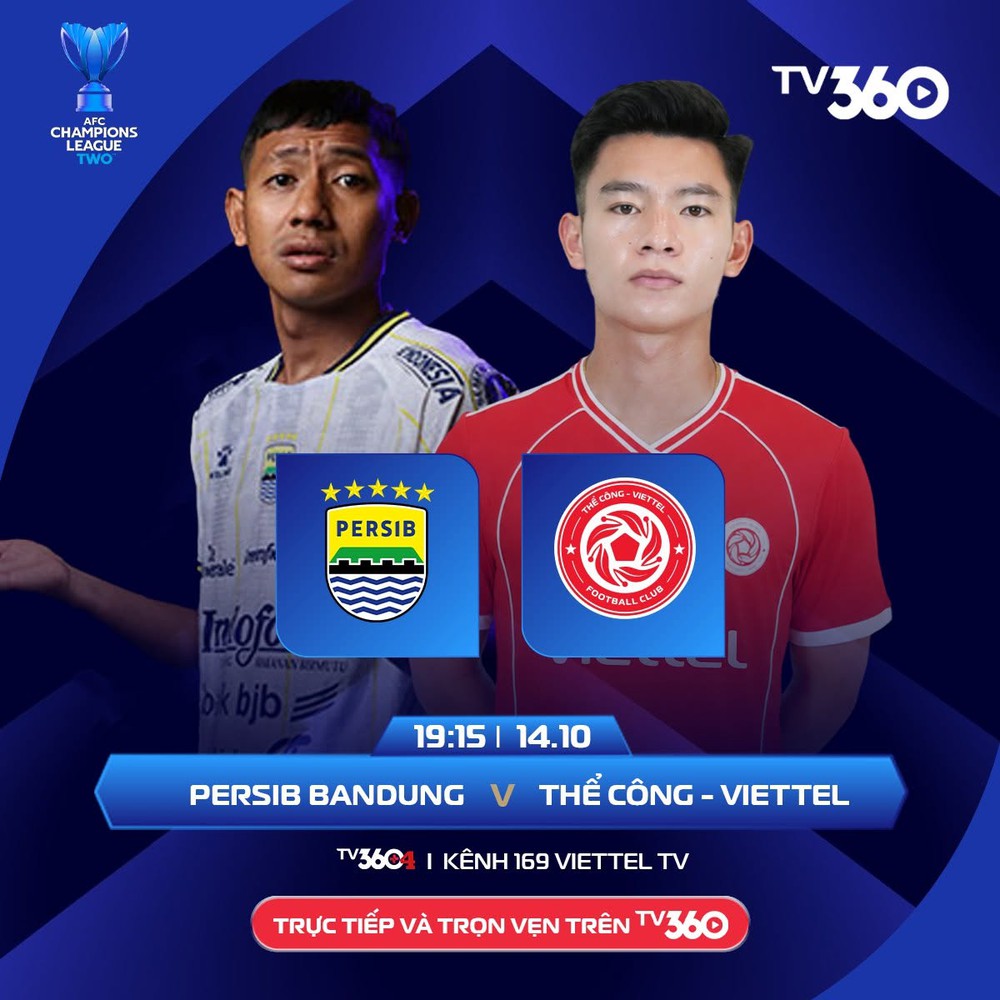 TRỰC TIẾP bóng đá Persib Bandung vs Thể Công Viettel 19h15 hôm nay, AFC Champions League Two 2026/27 - Ảnh 2. TRỰC TIẾP bóng đá Persib Bandung vs Thể Công Viettel 19h15 hôm nay, AFC Champions League Two 2026/27 - Ảnh 2.
