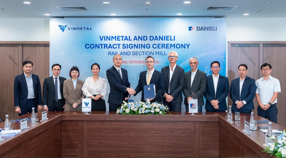 VinMetal hợp tác với Danieli sản xuất thép ray đường sắt cao tốc và đô thị tại Việt Nam - Ảnh 1. VinMetal hợp tác với Danieli sản xuất thép ray đường sắt cao tốc và đô thị tại Việt Nam - Ảnh 1.