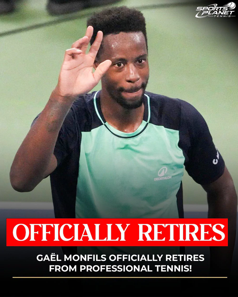 Gael Monfils chính thức giải nghệ ở tuổi 40. Ảnh: AGTP Tennis Gael Monfils chính thức giải nghệ ở tuổi 40. Ảnh: AGTP Tennis