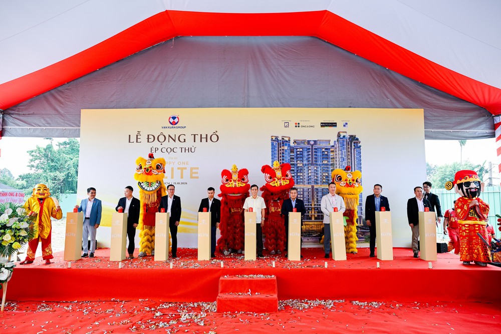 Vạn Xuân Group chính thức động thổ dự án Happy One Elite - Ảnh 1.