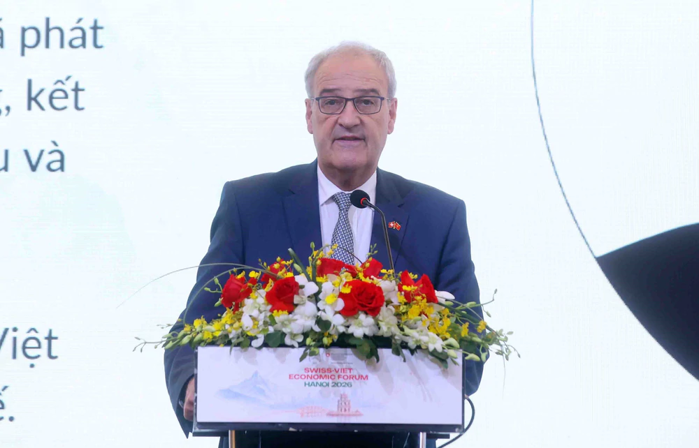 Tổng thống Guy Parmelin dự và phát biểu tại Diễn đàn Kinh tế Việt Nam - Thụy Sĩ 2026 - Ảnh 1. Tổng thống Guy Parmelin dự và phát biểu tại Diễn đàn Kinh tế Việt Nam - Thụy Sĩ 2026 - Ảnh 1.