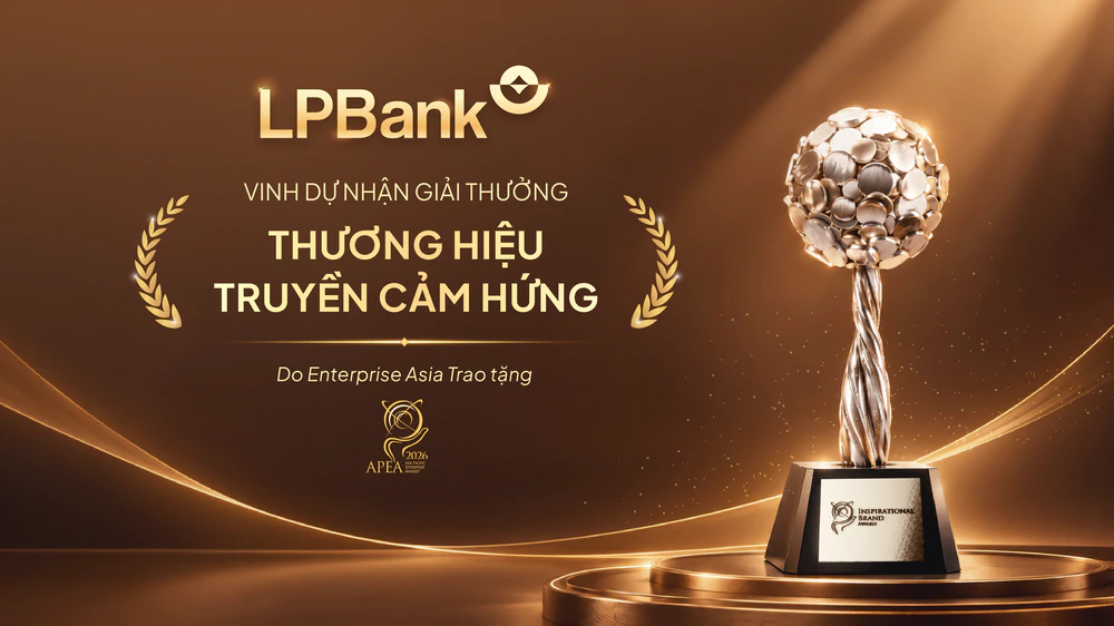 LPBank được vinh danh Thương hiệu truyền cảm hứng tại APEA 2026 - Ảnh 1. LPBank được vinh danh Thương hiệu truyền cảm hứng tại APEA 2026 - Ảnh 1.