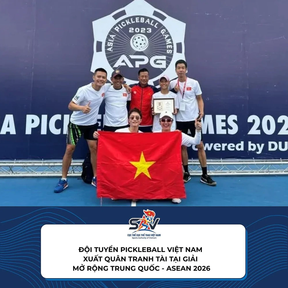Pickleball Việt Nam xuất quân dự Giải mở rộng Trung Quốc - ASEAN 2026, tranh tài cùng 31 đội tuyển - Ảnh 1.
