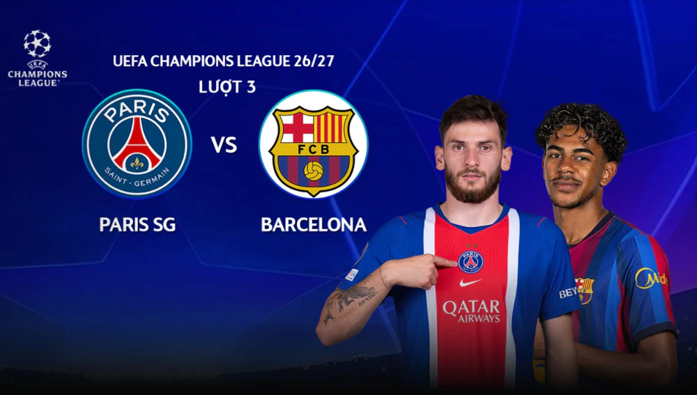 Lịch thi đấu bóng đá hôm nay 20/10: Trực tiếp PSG vs Barcelona - Ảnh 1. Lịch thi đấu bóng đá hôm nay 20/10: Trực tiếp PSG vs Barcelona - Ảnh 1.