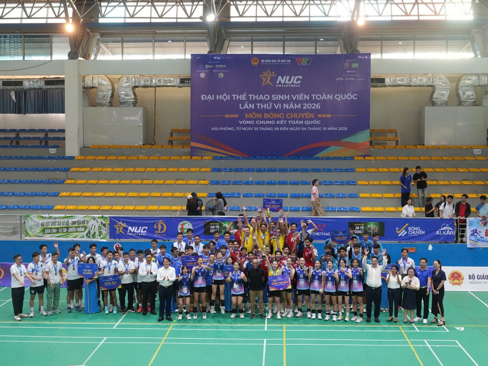 Khép lại hành trình bóng chuyền sinh viên toàn quốc 2026 - Ảnh 2. Khép lại hành trình bóng chuyền sinh viên toàn quốc 2026 - Ảnh 2.