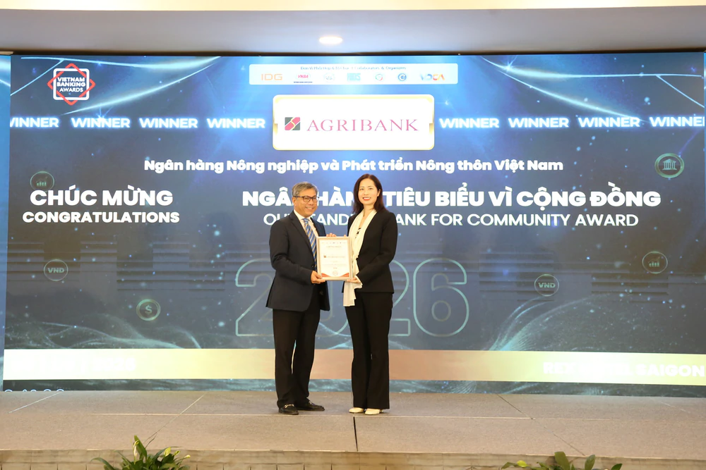 Agribank được vinh danh 3 giải thưởng Ngân hàng Việt Nam tiêu biểu 2026 - Ảnh 3. Agribank được vinh danh 3 giải thưởng Ngân hàng Việt Nam tiêu biểu 2026 - Ảnh 3.