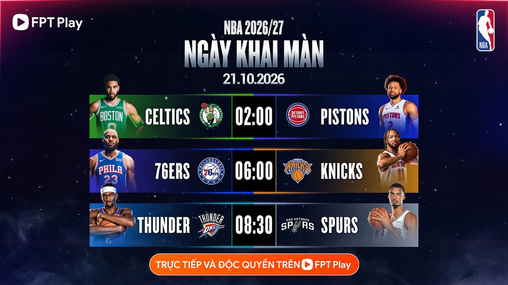 NBA 2026/27 khởi tranh trên FPT Play - Ảnh 3.