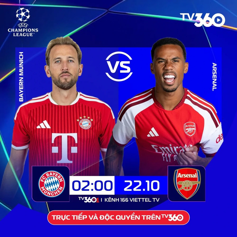 Link xem trực tiếp bóng đá Bayern Munich vs Arsenal 02h00 hôm nay, Ngoại hạng Anh - Ảnh 2.