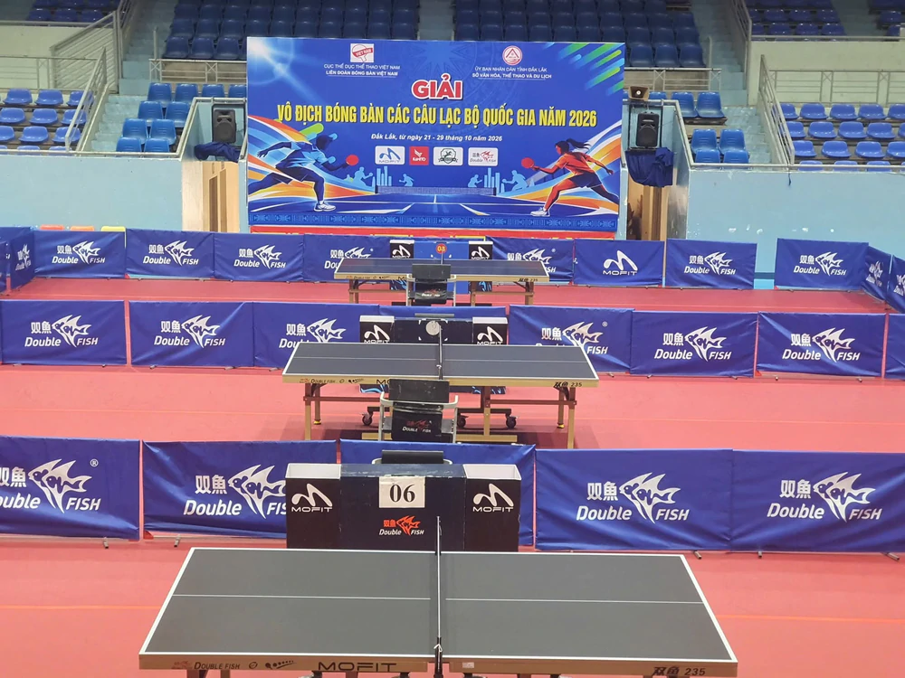 Giải vô địch bóng bàn các câu lạc bộ quốc gia 2026 khởi tranh tại Đắk Lắk - Ảnh 1.