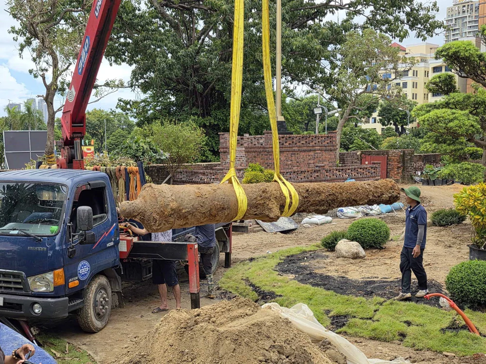 Phát hiện súng thần công tại Thành Điện Hải - Ảnh 1. Phát hiện súng thần công tại Thành Điện Hải - Ảnh 1.