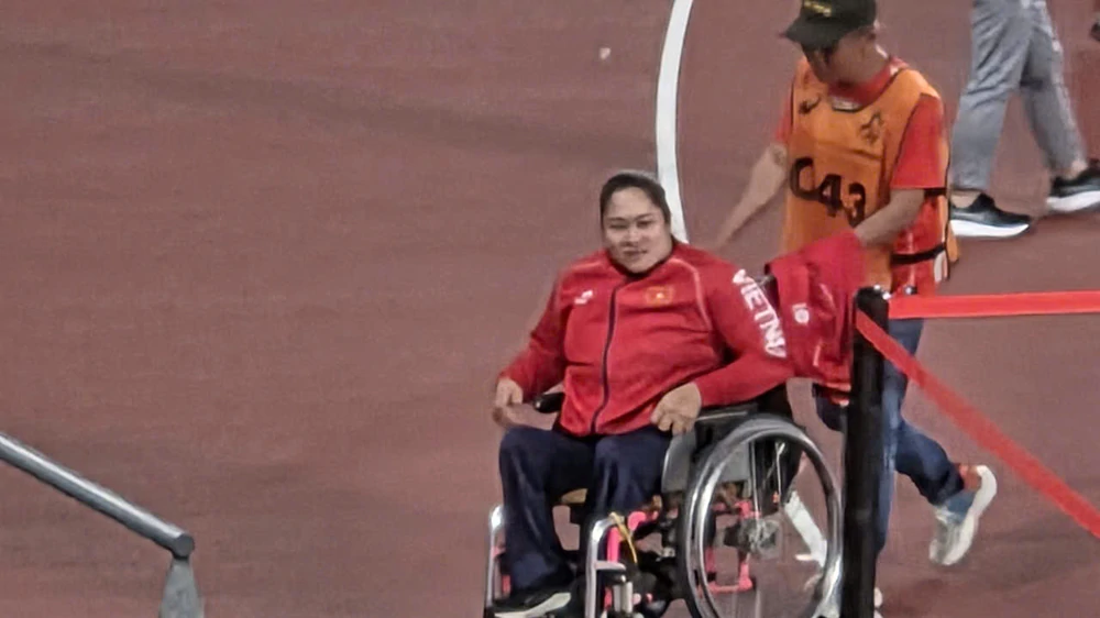 Nguyễn Thị Ngọc Thúy giành HCĐ ném đĩa, có hai huy chương tại Asian Para Games 2026 - Ảnh 1. Nguyễn Thị Ngọc Thúy giành HCĐ ném đĩa, có hai huy chương tại Asian Para Games 2026 - Ảnh 1.