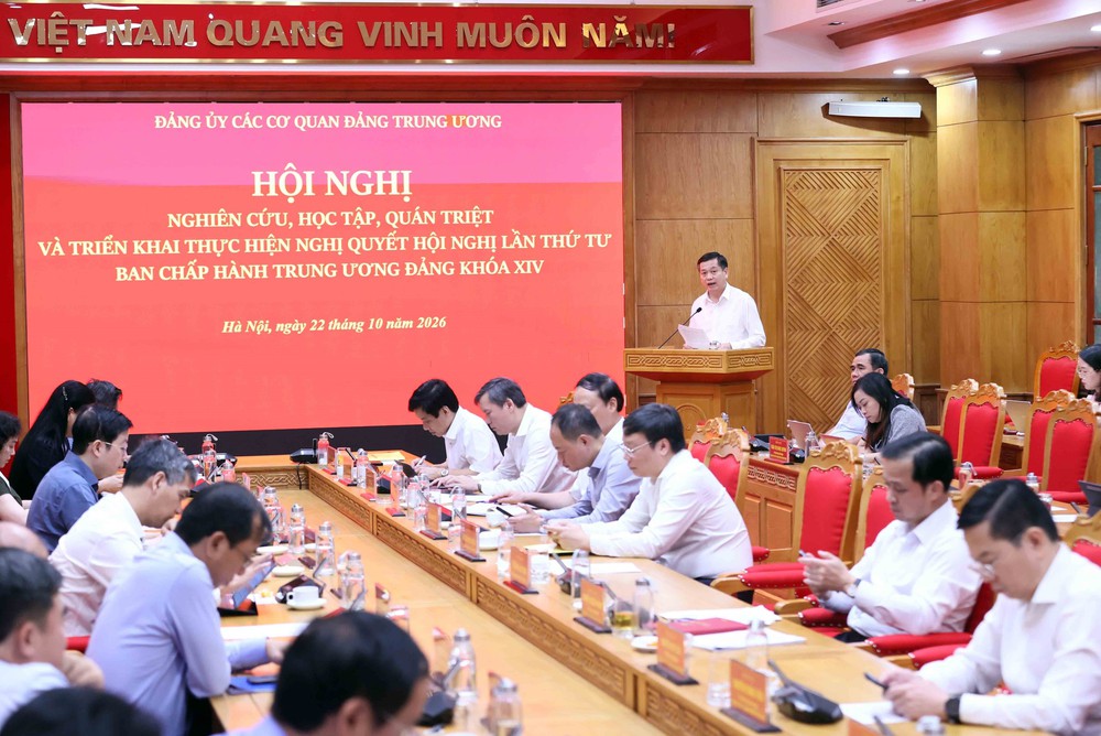 Đảng bộ các cơ quan Đảng Trung ương triển khai thực hiện Nghị quyết Trung ương 4 khóa XIV - Ảnh 1. Đảng bộ các cơ quan Đảng Trung ương triển khai thực hiện Nghị quyết Trung ương 4 khóa XIV - Ảnh 1.