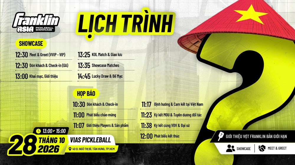 Franklin Asia Showcase 3 quy tụ bốn vận động viên pickleball quốc tế tại TP.HCM - Ảnh 3.
