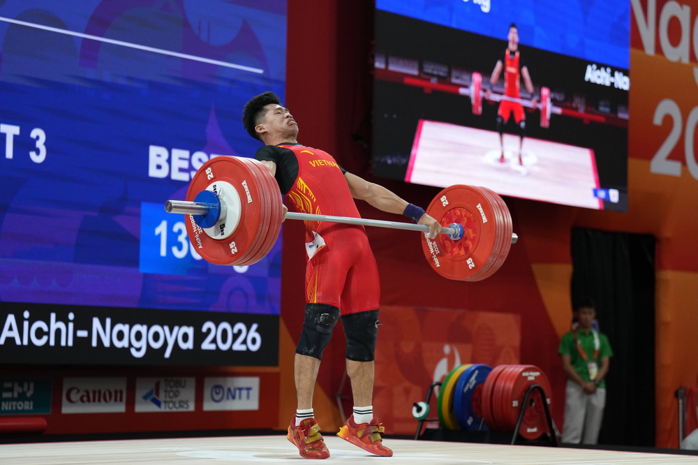 5 đô cử hàng đầu Việt Nam tranh tài tại Giải vô địch cử tạ thế giới 2026 diễn ra ở Trung Quốc - Ảnh 1. 5 đô cử hàng đầu Việt Nam tranh tài tại Giải vô địch cử tạ thế giới 2026 diễn ra ở Trung Quốc - Ảnh 1.
