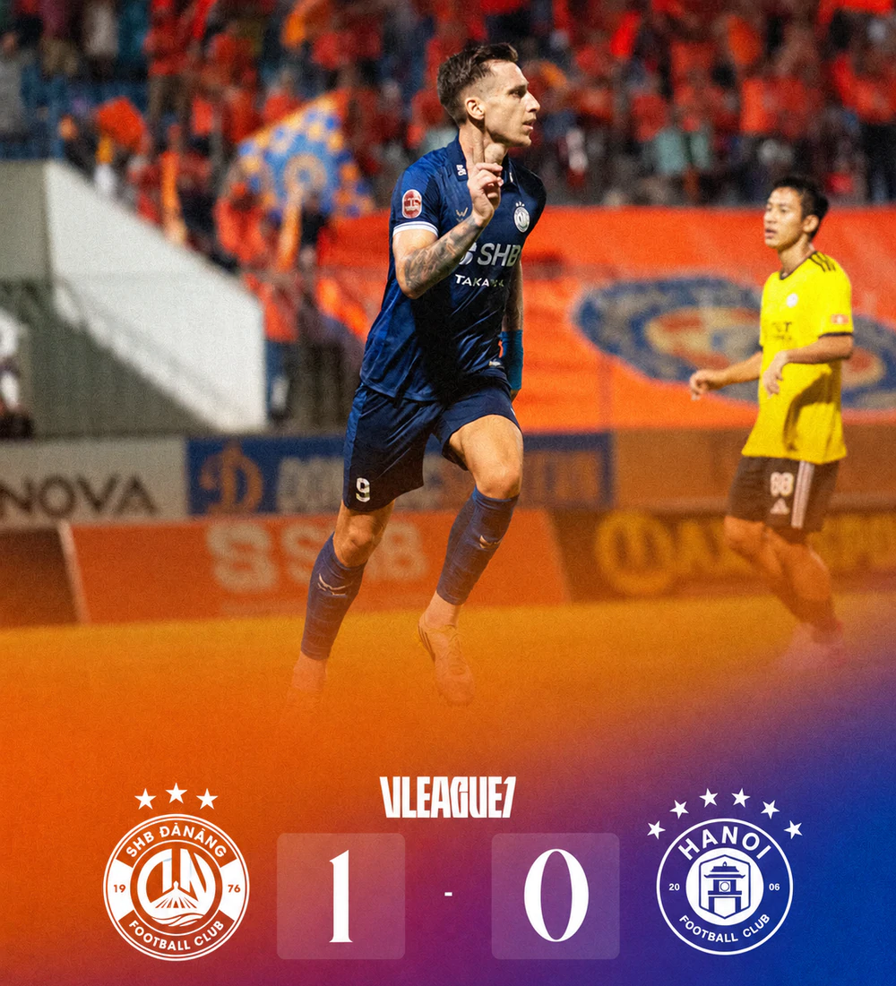 Mất người từ sớm, Hà Nội FC "phơi áo" trên sân của SHB Đà Nẵng ở vòng 5 V-League - Ảnh 1. Mất người từ sớm, Hà Nội FC "phơi áo" trên sân của SHB Đà Nẵng ở vòng 5 V-League - Ảnh 1.