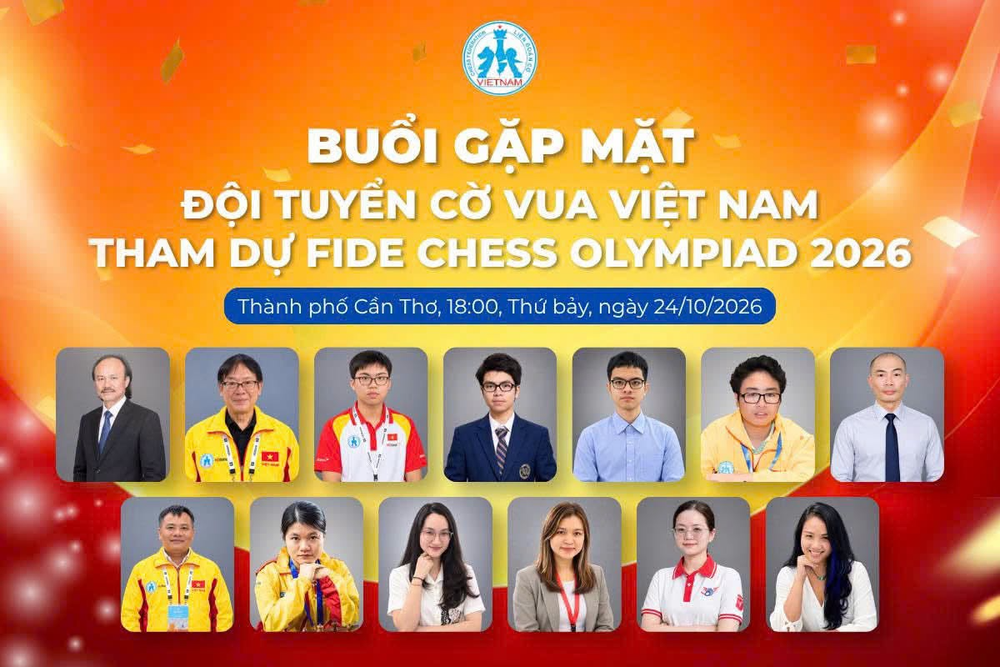 Khai mạc Giải vô địch Cờ vua xuất sắc quốc gia 2026 tại Cần Thơ - Ảnh 3. Khai mạc Giải vô địch Cờ vua xuất sắc quốc gia 2026 tại Cần Thơ - Ảnh 3.