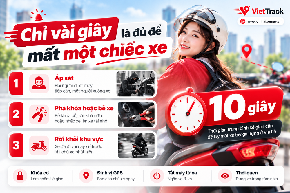 Định vị xe máy kết hợp chống trộm: giải pháp bảo vệ xe an toàn 24/7 - Ảnh 1. Định vị xe máy kết hợp chống trộm: giải pháp bảo vệ xe an toàn 24/7 - Ảnh 1.