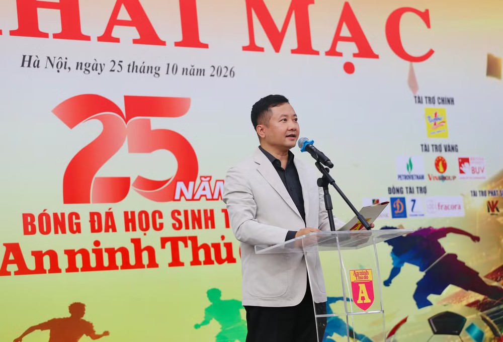 Tưng bừng khai mạc Giải Bóng đá học sinh THPT Hà Nội - An ninh Thủ đô 2026 Cúp Number 1 Active - Ảnh 2. Tưng bừng khai mạc Giải Bóng đá học sinh THPT Hà Nội - An ninh Thủ đô 2026 Cúp Number 1 Active - Ảnh 2.