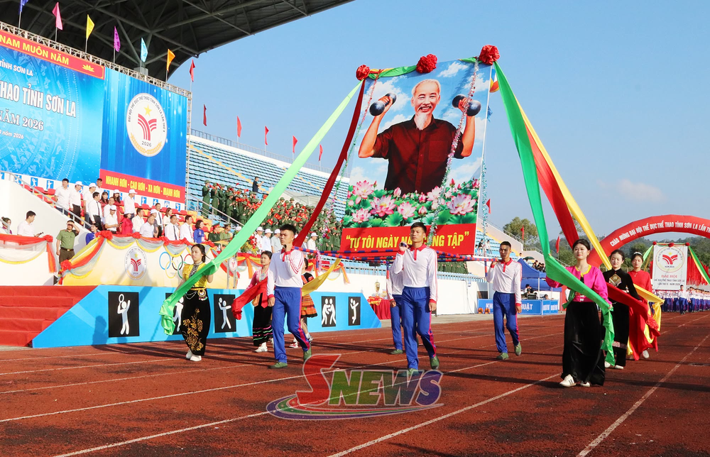 Sơn La khai mạc Đại hội Thể dục thể thao lần thứ X năm 2026 - Ảnh 1. Sơn La khai mạc Đại hội Thể dục thể thao lần thứ X năm 2026 - Ảnh 1.