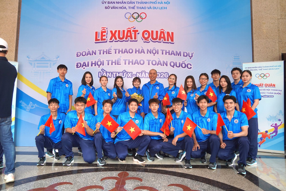 Đoàn Hà Nội xuất quân dự Đại hội Thể thao toàn quốc 2026, quyết tâm bảo vệ ngôi đầu - Ảnh 2.