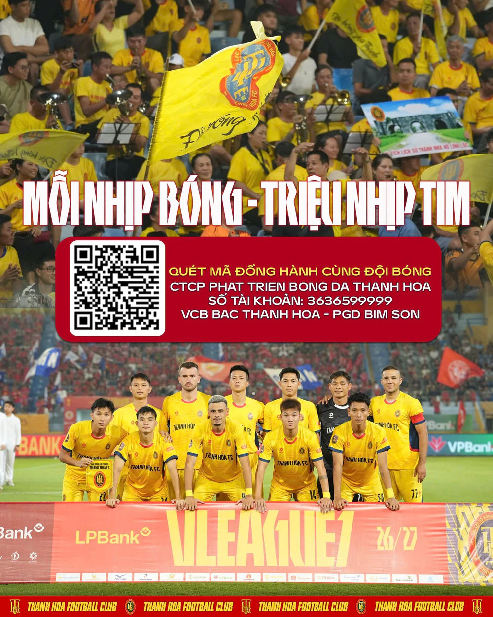 Khi một đội bóng V.League kêu gọi quyên góp bằng mã QR: Chuyển đổi số hay chỉ là số hóa khó khăn? - Ảnh 1. Khi một đội bóng V.League kêu gọi quyên góp bằng mã QR: Chuyển đổi số hay chỉ là số hóa khó khăn? - Ảnh 1.