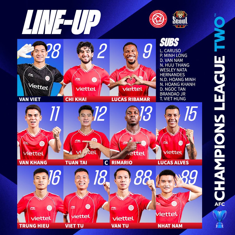 TRỰC TIẾP bóng đá Thể Công Viettel vs FC Seoul 19h15 hôm nay, AFC Champions League Two 2026/27 - Ảnh 3. TRỰC TIẾP bóng đá Thể Công Viettel vs FC Seoul 19h15 hôm nay, AFC Champions League Two 2026/27 - Ảnh 3.