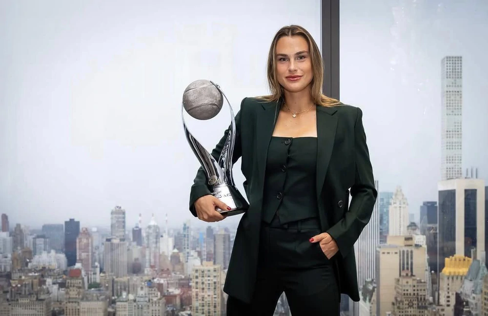 Sabalenka hiện hợp tác với nhiều thương hiệu lớn như Nike, Wilson, Gucci, Emirates, Audemars Piguet, Whoop và Stella Artois. Ảnh: FBNV Sabalenka hiện hợp tác với nhiều thương hiệu lớn như Nike, Wilson, Gucci, Emirates, Audemars Piguet, Whoop và Stella Artois. Ảnh: FBNV