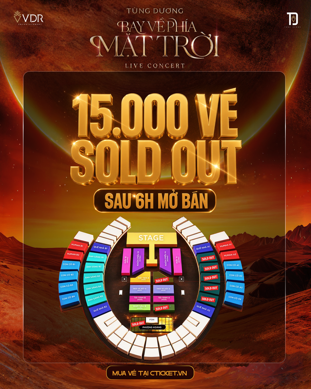 15.000 vé live concert của ca sĩ Tùng Dương bán hết sau 6 giờ - Ảnh 1.