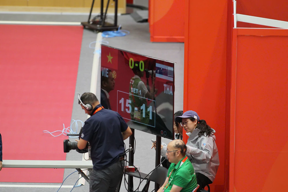 Trực tiếp ASIAD 2026 hôm nay ngày 3/10: Cầu mây nữ Việt Nam thắng ván đầu trong trận chung kết - Ảnh 3. Trực tiếp ASIAD 2026 hôm nay ngày 3/10: Cầu mây nữ Việt Nam thắng ván đầu trong trận chung kết - Ảnh 3.