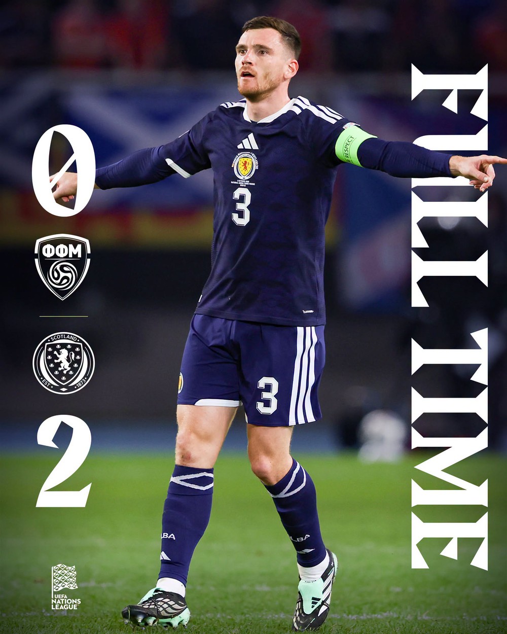 Scotland thắng Bắc Macedonia 2-0 ở Nations League. Ảnh: ĐT Scotland Scotland thắng Bắc Macedonia 2-0 ở Nations League. Ảnh: ĐT Scotland