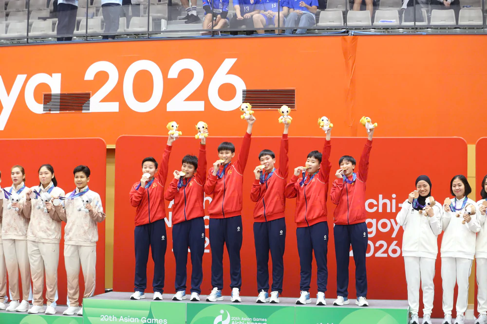 Trực tiếp ASIAD 2026 hôm nay ngày 3/10: Cầu mây nữ giành HCV thứ ba cho Thể thao Việt Nam - Ảnh 3. Trực tiếp ASIAD 2026 hôm nay ngày 3/10: Cầu mây nữ giành HCV thứ ba cho Thể thao Việt Nam - Ảnh 3.