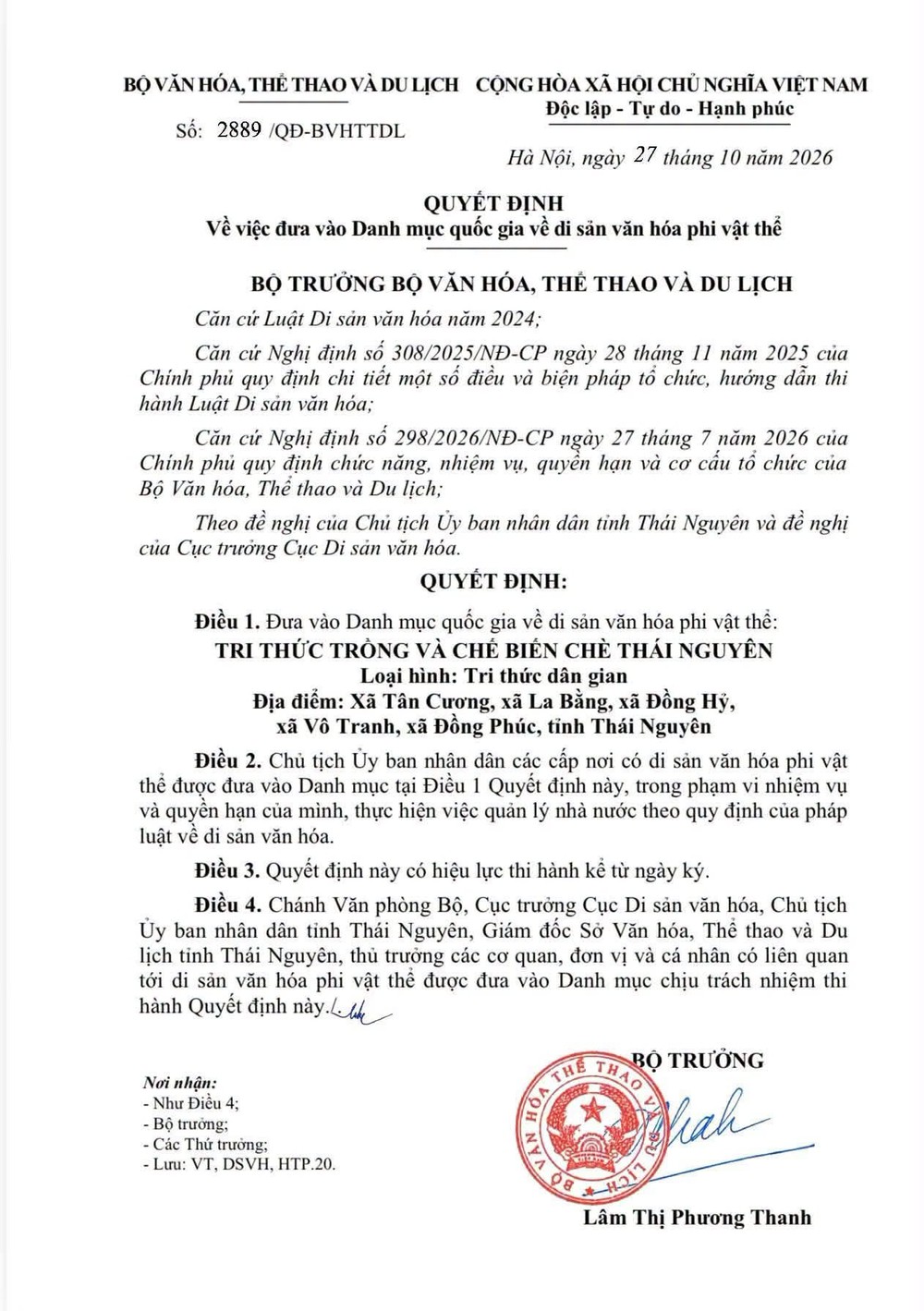 Tri thức trồng và chế biến chè Thái Nguyên trở thành Di sản văn hóa phi vật thể quốc gia - Ảnh 3.