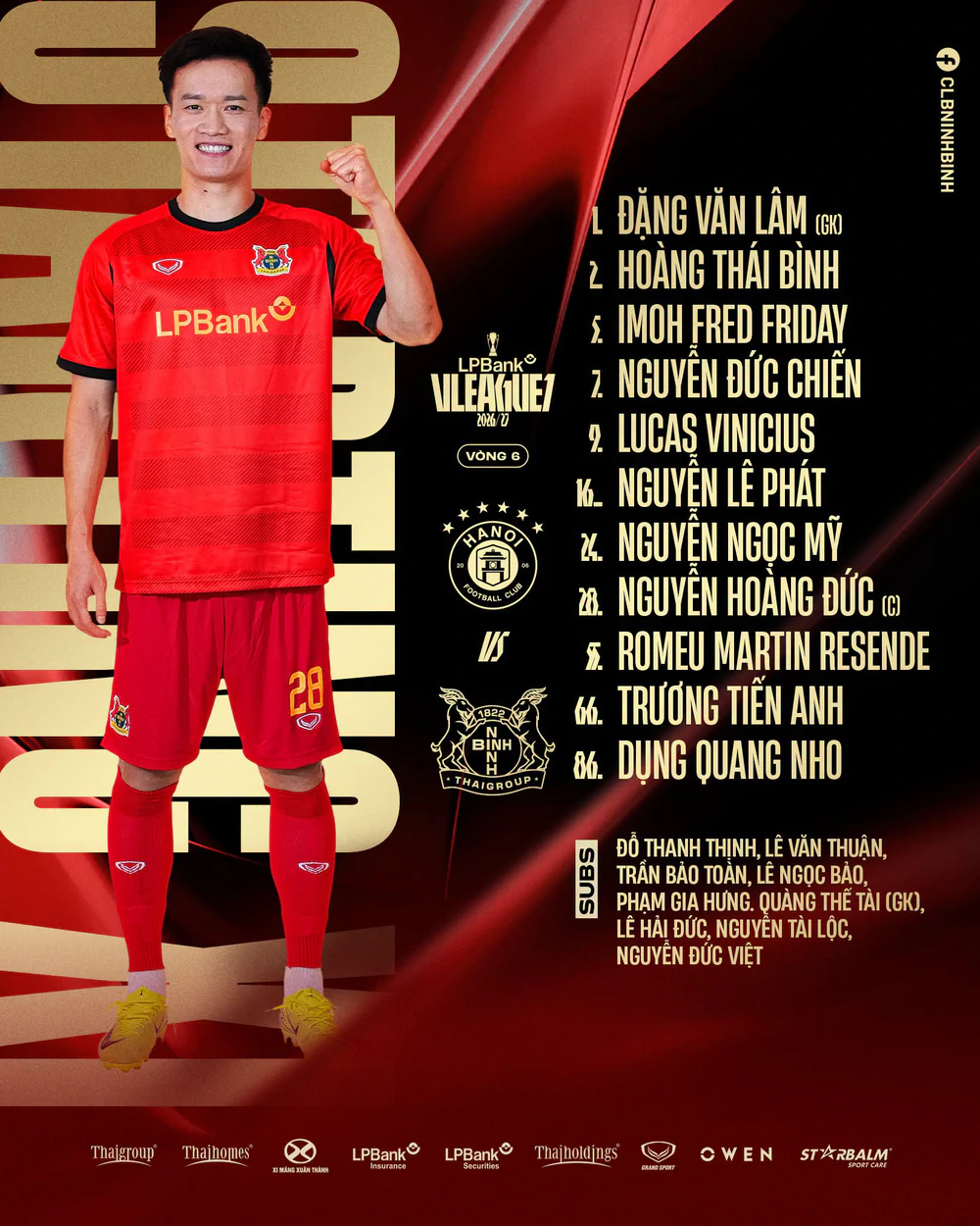 TRỰC TIẾP bóng đá Hà Nội FC vs Ninh Bình 19h15 hôm nay, V-League 2026/27 - Ảnh 2. TRỰC TIẾP bóng đá Hà Nội FC vs Ninh Bình 19h15 hôm nay, V-League 2026/27 - Ảnh 2.