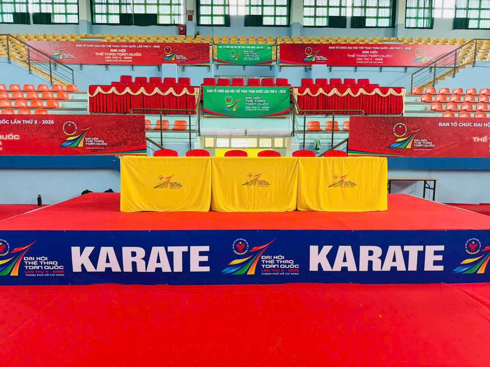 Dàn tuyển thủ ASIAD hội tụ, Karate Đại hội Thể thao toàn quốc 2026 chờ những cuộc so tài đỉnh cao - Ảnh 2. Dàn tuyển thủ ASIAD hội tụ, Karate Đại hội Thể thao toàn quốc 2026 chờ những cuộc so tài đỉnh cao - Ảnh 2.
