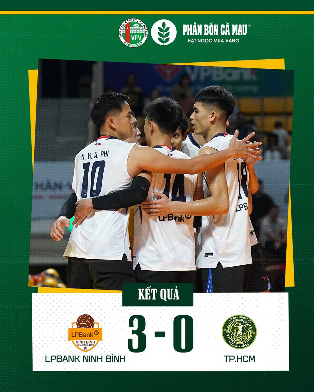 Kết quả bóng chuyền: LPBank Ninh Bình thắng 3-0 CLB TP.HCM  - Ảnh 1.