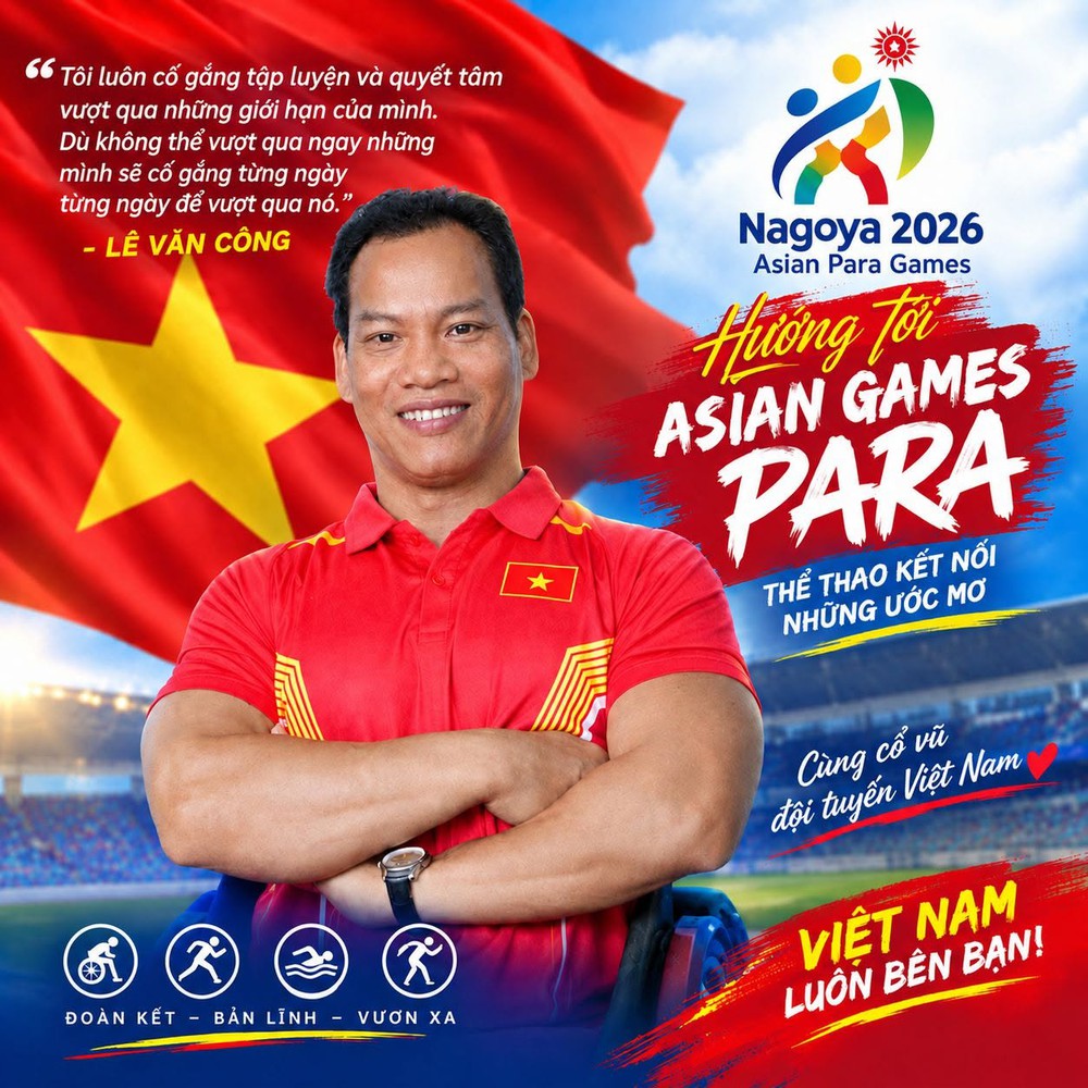 Asian Para Games 2026: Đoàn Việt Nam và bài toán vượt giới hạn - Ảnh 1. Asian Para Games 2026: Đoàn Việt Nam và bài toán vượt giới hạn - Ảnh 1.