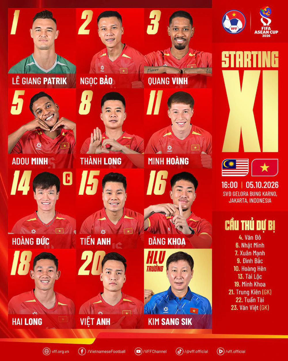 TRỰC TIẾP bóng đá Việt Nam vs Malaysia: Đình Bắc dự bị - Ảnh 3.