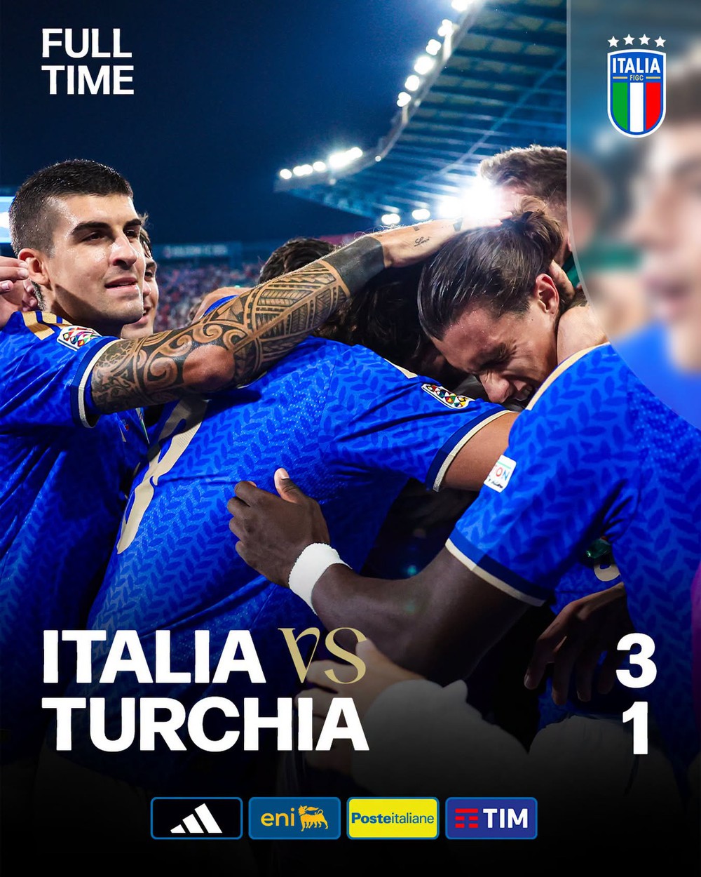 Tuyển Italy thắng Thổ Nhĩ Kỳ 3-1 ở Nations League. Ảnh: ĐT Italy Tuyển Italy thắng Thổ Nhĩ Kỳ 3-1 ở Nations League. Ảnh: ĐT Italy