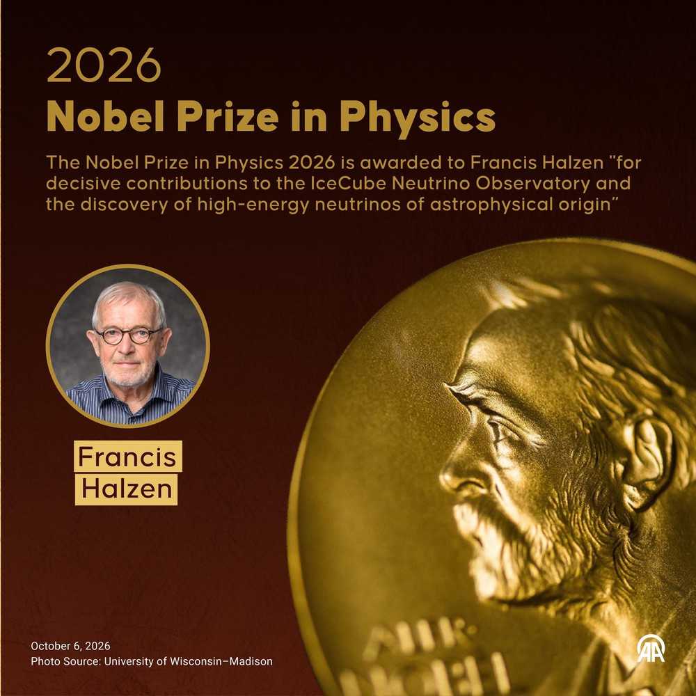Giải Nobel Vật lý năm 2026 vinh danh nhà khoa học Francis Halzen - Ảnh 2. Giải Nobel Vật lý năm 2026 vinh danh nhà khoa học Francis Halzen - Ảnh 2.