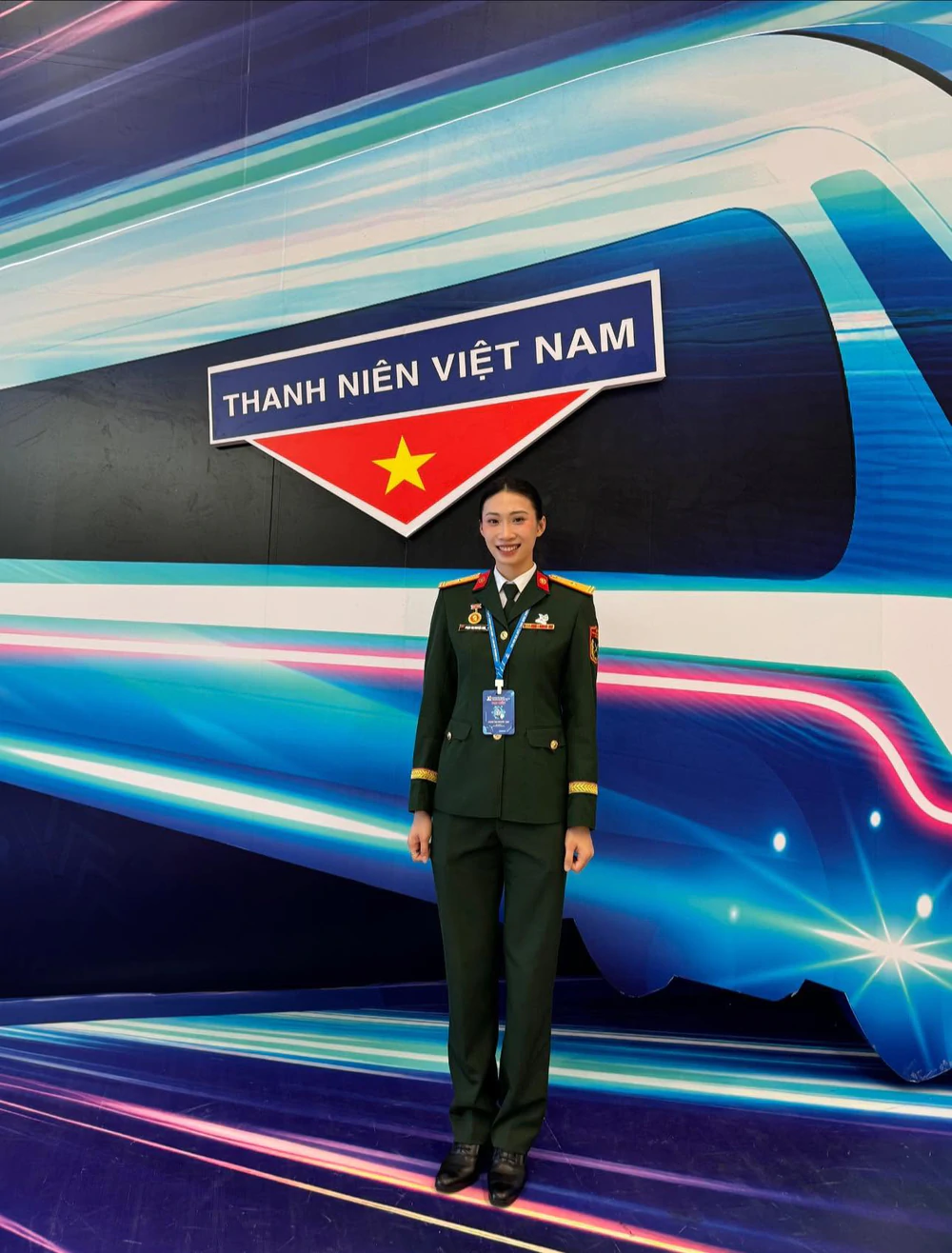 Nguyệt Anh đảm nhiệm vai trò chuyên viên thống kê và phân tích dữ liệu của Binh Chủng Thông Tin ở giai đoạn 2 giải VĐQG 2026. Ảnh: FBNV Nguyệt Anh đảm nhiệm vai trò chuyên viên thống kê và phân tích dữ liệu của Binh Chủng Thông Tin ở giai đoạn 2 giải VĐQG 2026. Ảnh: FBNV