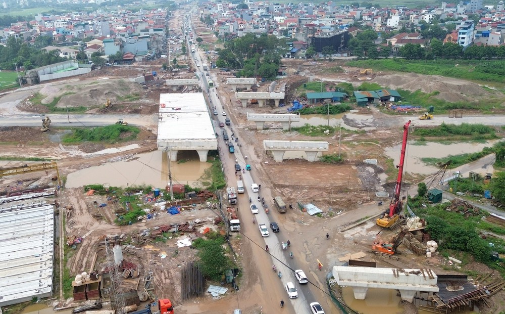 Các dự án tuyến đường vành đai Hà Nội đồng loạt tăng tốc về đích - Ảnh 1. Các dự án tuyến đường vành đai Hà Nội đồng loạt tăng tốc về đích - Ảnh 1.