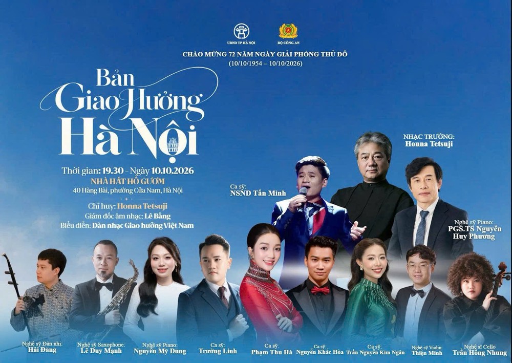 Chương trình nghệ thuật "Bản giao hưởng Hà Nội": "Dòng chảy Thăng Long" - Ảnh 1.