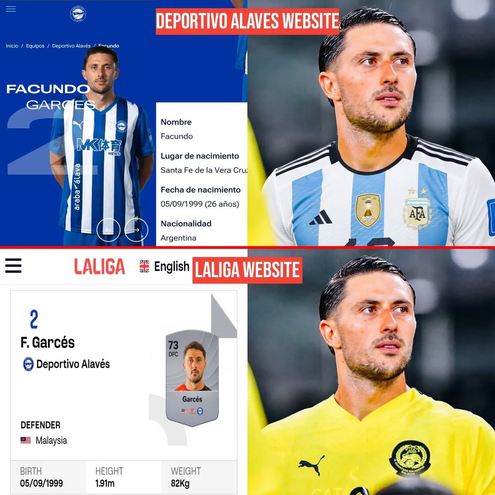 Facundo Garcés: Một cầu thủ, hai quốc tịch trên hai nền tảng chính thức? - Ảnh 1. Facundo Garcés: Một cầu thủ, hai quốc tịch trên hai nền tảng chính thức? - Ảnh 1.