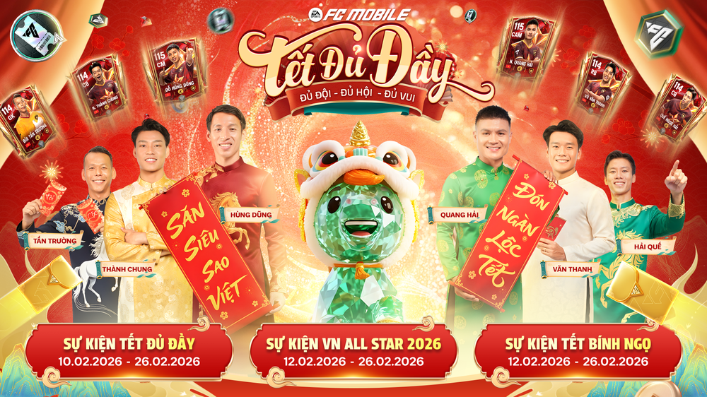 EA SPORTS FC Mobile Việt Nam ra mắt đầy đủ đội hình Vietnam All Star 2026 dịp Tết Bính Ngọ - Ảnh 3.